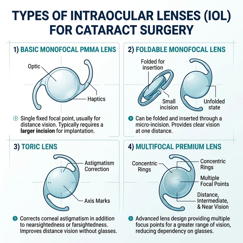 Types of Intraocular Lenses (IOL) for Cataract Surgery – Utsav Eye Clinic