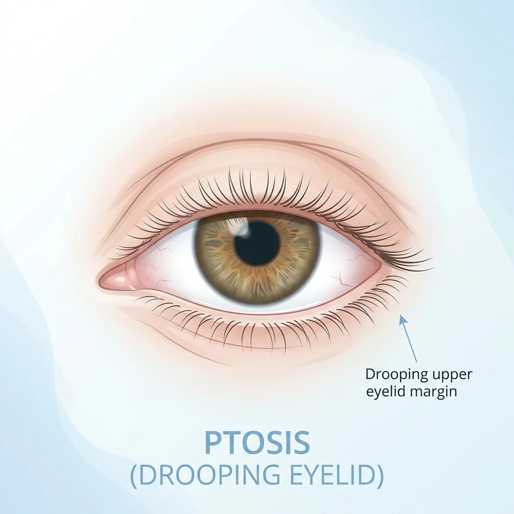 Ptosis (drooping of lids)