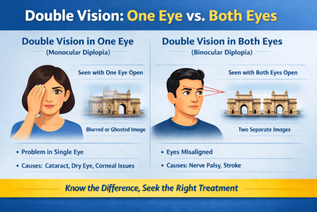 Double Vision (Diplopia) in One Eye vs Both Eyes: What It Means & How It’s Treated