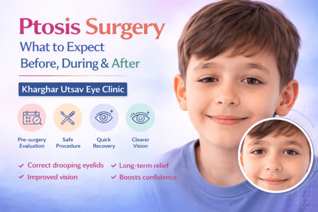 Ptosis Surgery: What to Expect Before, During & After | Kharghar Utsav Eye Clinic